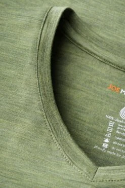 Joe Shirt V-neck Agave Green -Kleding Winkel agave green hals v neck