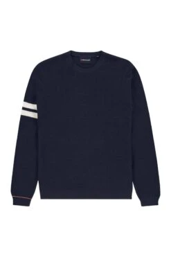 Bee Striped Sleeve True Navy