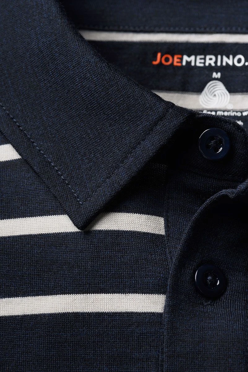 Shirt Polo Short Sleeve Big Stripe True Navy 4 Shirt Polo Short Sleeve Big Stripe True Navy - Afbeelding 4