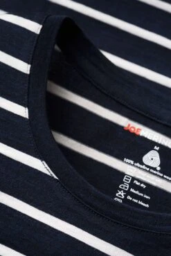 Shirt Round Neck Big Stripe True Navy -Kleding Winkel big stripe true navy ronde hals web
