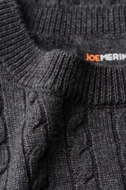 Joe Cable Antracite Grey 7 Joe Cable Antracite Grey -Kleding Winkel cable antracite grey hals web