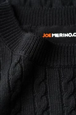 Joe Cable Deep Black -Kleding Winkel cable deep black hals web