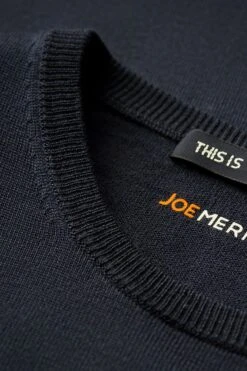 Joe Classic Crew Blue Grey -Kleding Winkel classic crew blue grey hals web