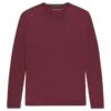 Joe Classic Crew Extra Long Burgundy Red