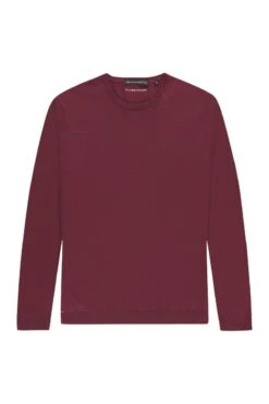 Joe Classic Crew Extra Long Burgundy Red