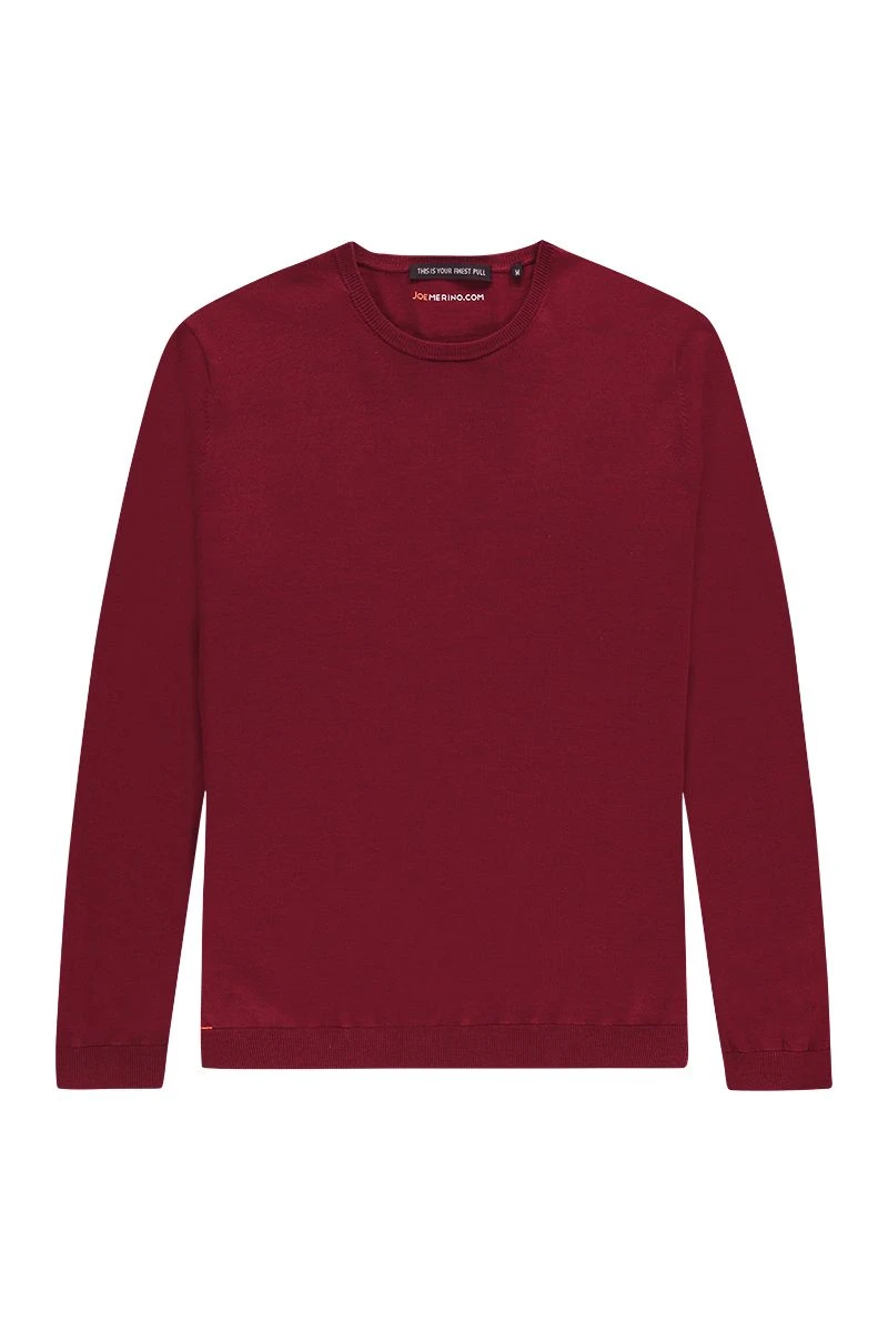 Joe Classic Crew Burgundy Red 5 Joe Classic Crew Burgundy Red - Afbeelding 5