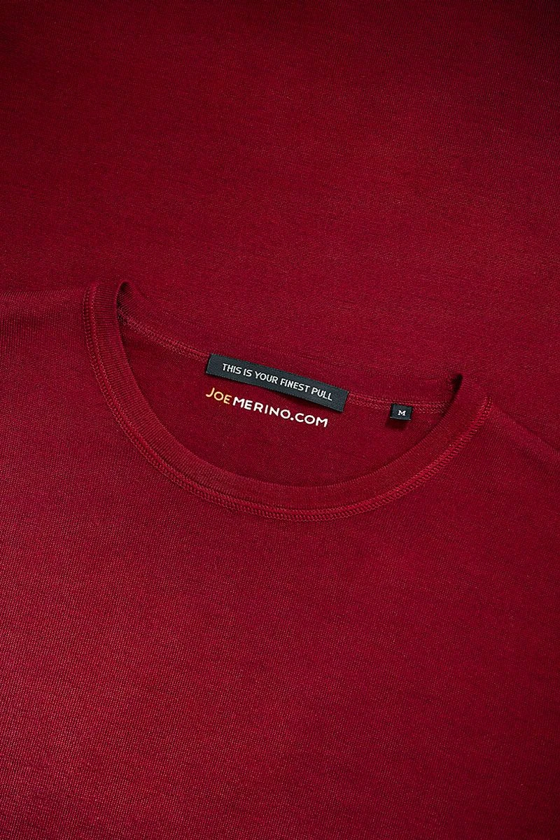 Joe Crew Burgundy Red 4 Joe Crew Burgundy Red - Afbeelding 4