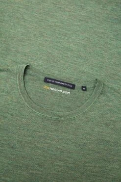 Joe Crew Forest Green -Kleding Winkel crew fg detail