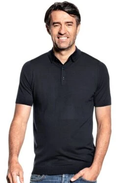 Riva Buttons Short Sleeve Blue Grey