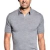 Joe Riva Short Sleeve Silver Grey