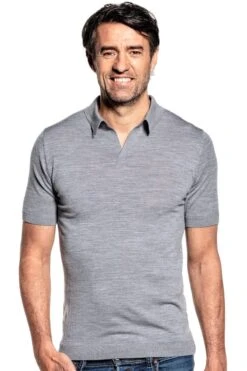 Joe Riva Short Sleeve Silver Grey