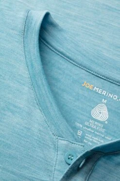 Shirt Henley Long Sleeve Blue Capri -Kleding Winkel henley detail bluecapri 800x1200 1