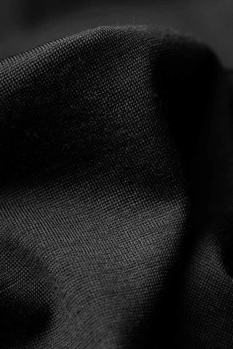 Shirt Henley Long Sleeve Deep Black 5 Shirt Henley Long Sleeve Deep Black - Afbeelding 5