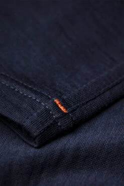 Shirt Henley Short Sleeve Navy Blue -Kleding Winkel henley detail navyblue 800x1200.2