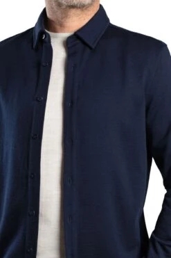 Joe Overshirt Navy Blue -Kleding Winkel joe 2overshirt knopenopen extrafoto