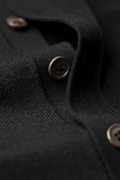 Vest Button 3D Deep Black -Kleding Winkel joe 3dbuttonvest deepblack web knopen