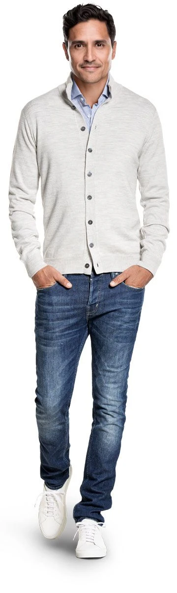 Vest Button 3D Dover Grey 2 Vest Button 3D Dover Grey - Afbeelding 2