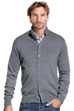 Vest Button 3D Harvard Grey