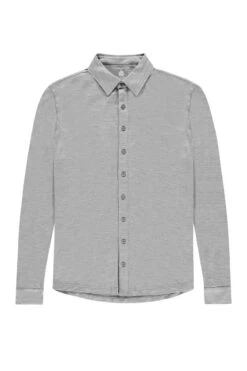 Joe Shirt Button Up Clear Grey -Kleding Winkel joe buttonup cleargrey exposar