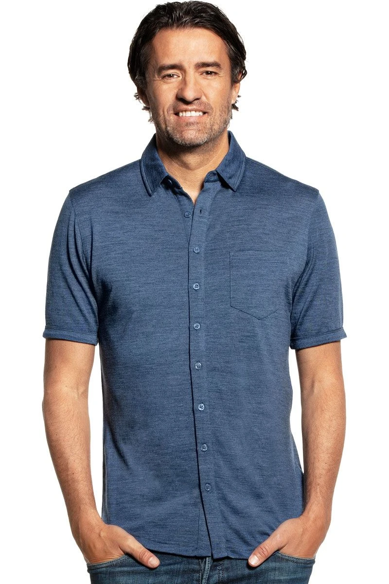 Joe Shirt Button Up Short Sleeve Jeans Blue 1 Joe Shirt Button Up Short Sleeve Jeans Blue