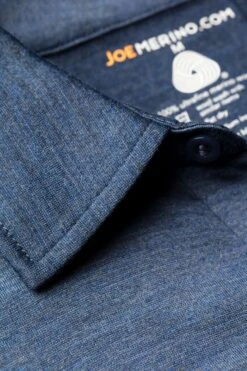 Joe Shirt Button Up Short Sleeve Jeans Blue 7 Joe Shirt Button Up Short Sleeve Jeans Blue -Kleding Winkel joe buttonup short jeansblue detail kraag