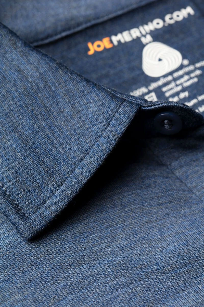 Joe Shirt Button Up Short Sleeve Jeans Blue 3 Joe Shirt Button Up Short Sleeve Jeans Blue - Afbeelding 3