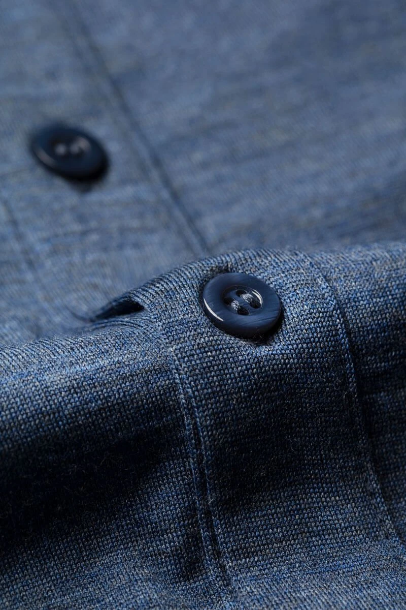 Joe Shirt Button Up Short Sleeve Jeans Blue 4 Joe Shirt Button Up Short Sleeve Jeans Blue - Afbeelding 4