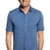 Joe Shirt Button Up Short Sleeve Yacht Blue