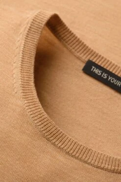 Classic Crew Extra Long French Cognac -Kleding Winkel joe classiccrew fc detail kraag 1