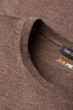 Joe Classic Crew Tobacco Brown 6 Joe Classic Crew Tobacco Brown -Kleding Winkel joe classiccrew tabaccobrown detail