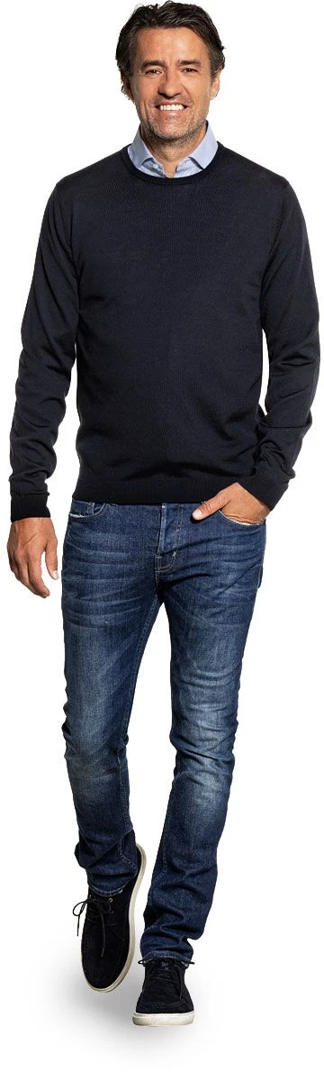 Classic Crew Very Dark Navy 2 Classic Crew Very Dark Navy - Afbeelding 2
