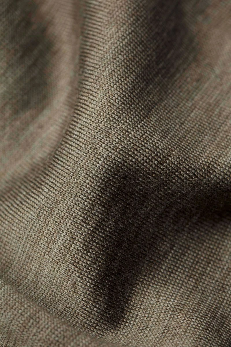 Joe Shirt Round Neck Clean Kaki 4 Joe Shirt Round Neck Clean Kaki - Afbeelding 4