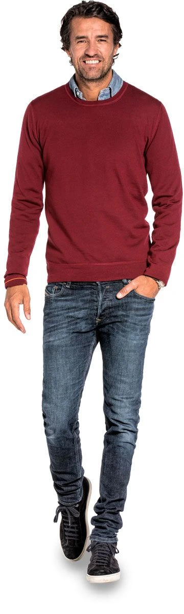 Joe Crew Burgundy Red 2 Joe Crew Burgundy Red - Afbeelding 2