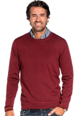 Joe Crew Burgundy Red