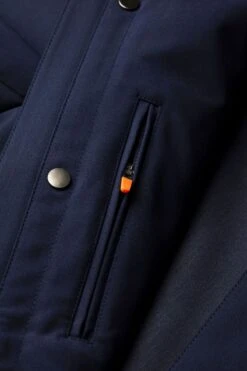 Field Jacket Dark Navy 15 Field Jacket Dark Navy -Kleding Winkel joe fieldjacket navy detail binnen rits