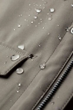 Field Jacket Taupe -Kleding Winkel joe fieldjacket taupe detail drup