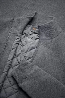 Joe Jacket Harvard Grey -Kleding Winkel joe jacket harvardgrey detail 03