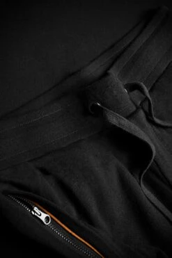 Joe Sweatpants Extra Long Deep Black -Kleding Winkel joe jogging detail broek black shop 2 2