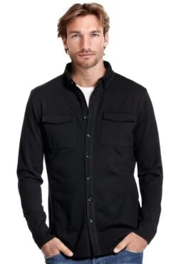Joe Overshirt Pockets Deep Black