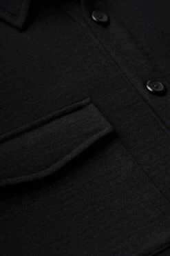Joe Overshirt Pockets Deep Black -Kleding Winkel joe overshirt deepblack detail pocket web