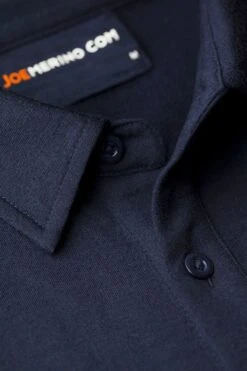 Joe Overshirt Navy Blue -Kleding Winkel joe overshirt navyblue kraag