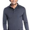 Shirt Polo Long Sleeve Dark Steel