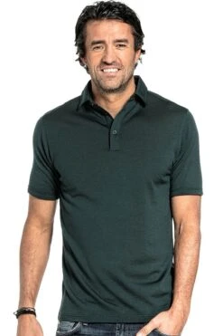 Shirt Polo Short Sleeve Dark Green