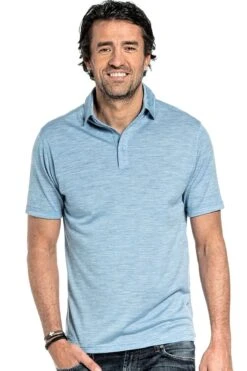 Shirt Polo Short Sleeve Glacier Blue