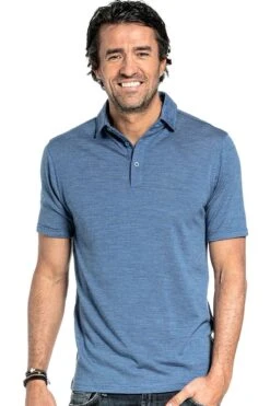 Shirt Polo Short Sleeve Yacht Blue