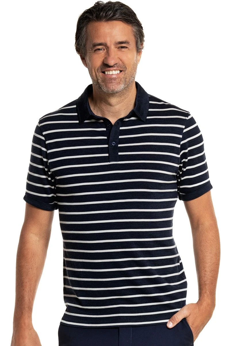 Shirt Polo Short Sleeve Big Stripe True Navy 1 Shirt Polo Short Sleeve Big Stripe True Navy