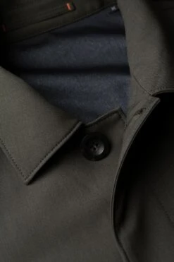 Joe Raincoat Kaki Grey -Kleding Winkel joe raincoat cakigrey detail collor