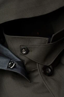 Joe Raincoat Kaki Grey -Kleding Winkel joe raincoat cakigrey detail hoodie