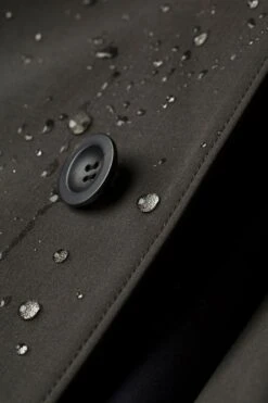 Joe Raincoat Kaki Grey -Kleding Winkel joe raincoat cakigrey detail waterdrops