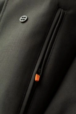 Joe Raincoat Kaki Grey -Kleding Winkel joe raincoat cakigrey detail zip